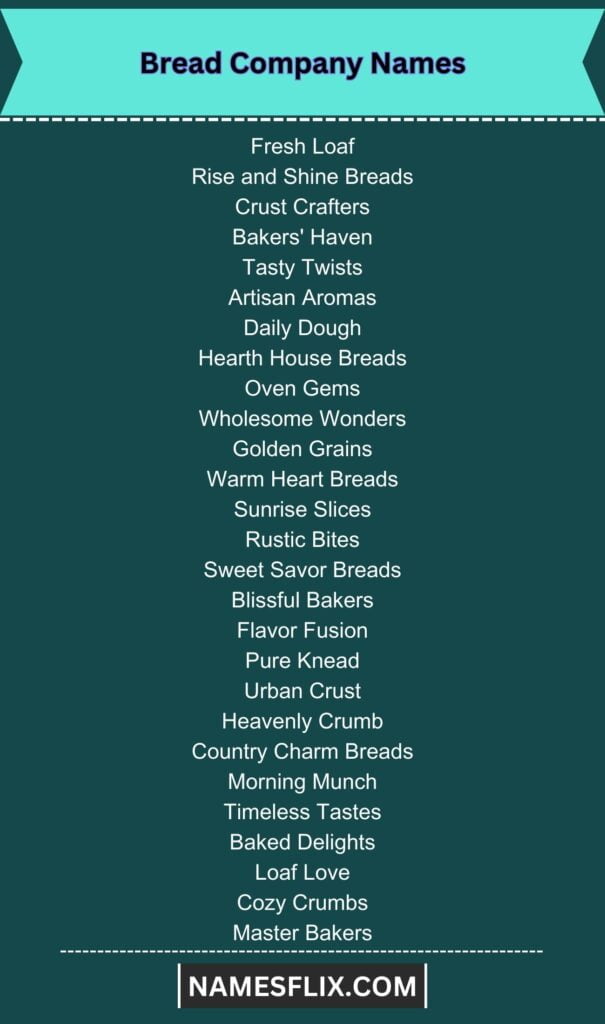 Bread Company Names