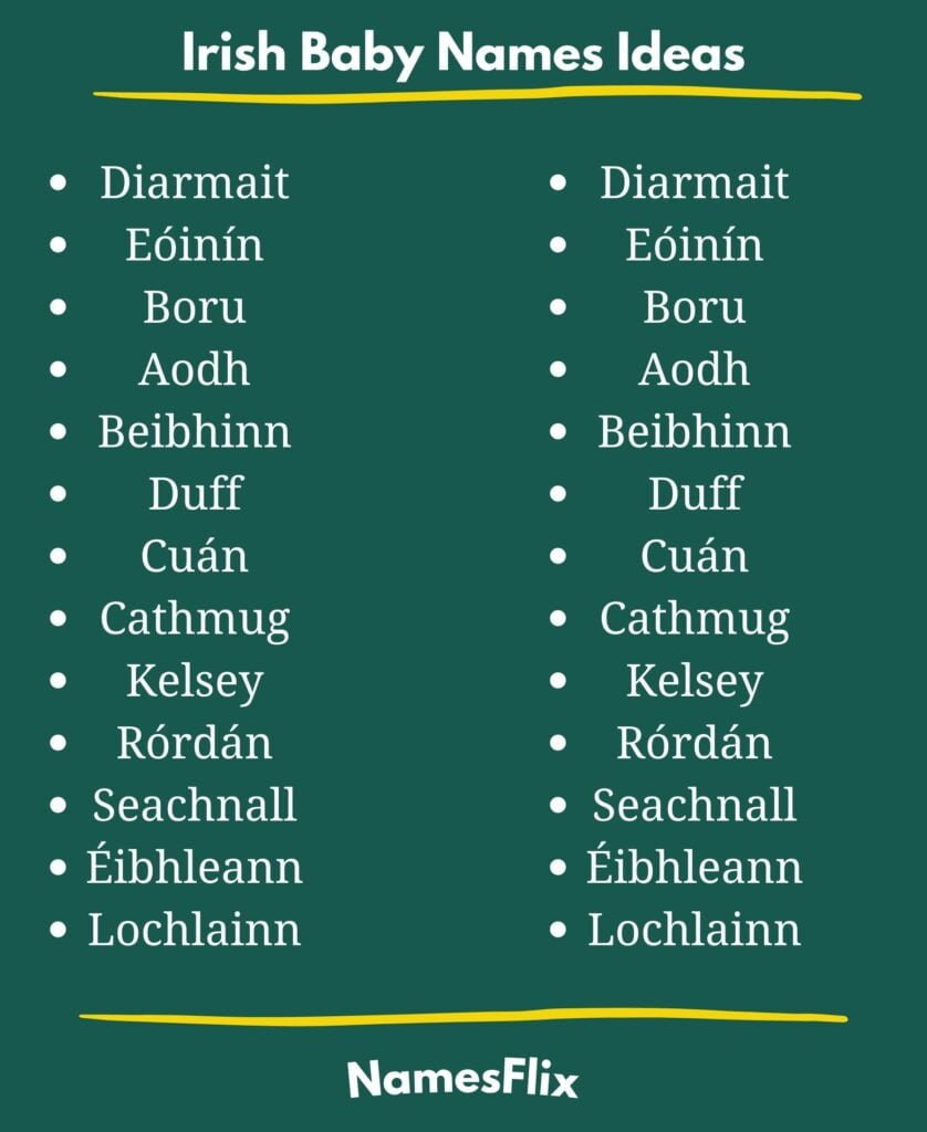 Irish Baby Names Ideas