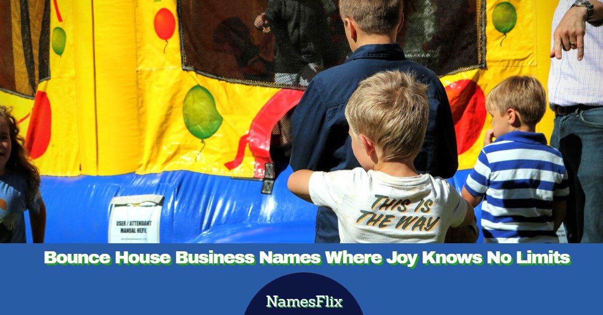 700+ Bounce House Business Names Where Joy Knows No Limits