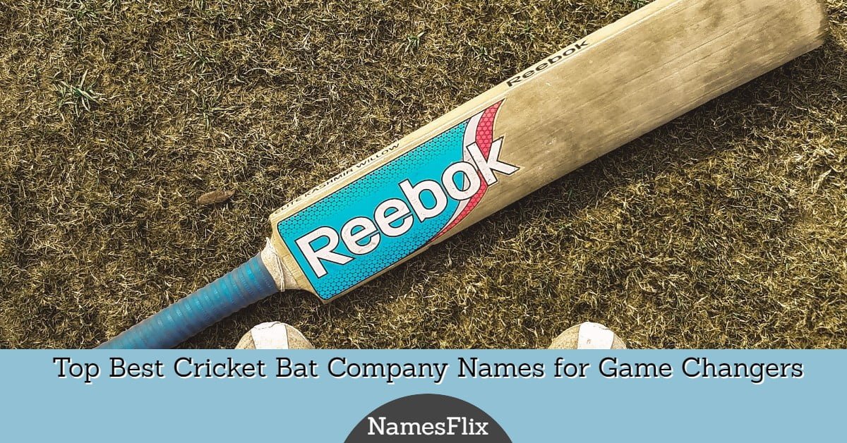 950+ Top Best Cricket Bat Company Names for Game Changers