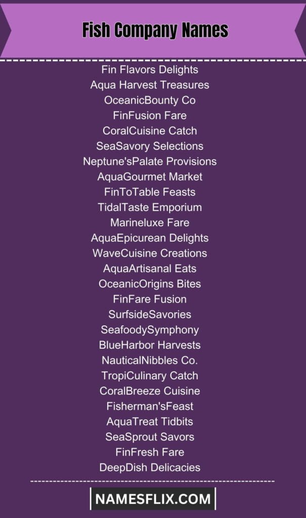 Fish Company Names