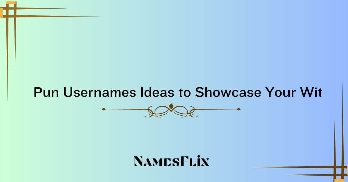 625+ Pun Usernames Ideas to Showcase Your Wit