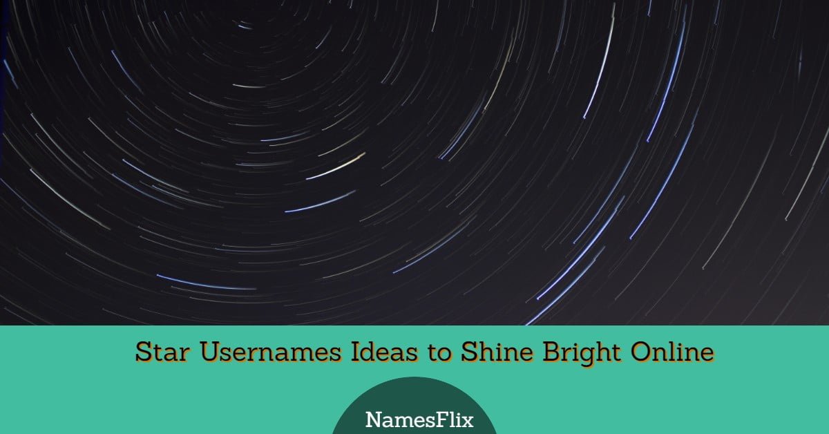 1460+ Star Usernames Ideas to Shine Bright Online
