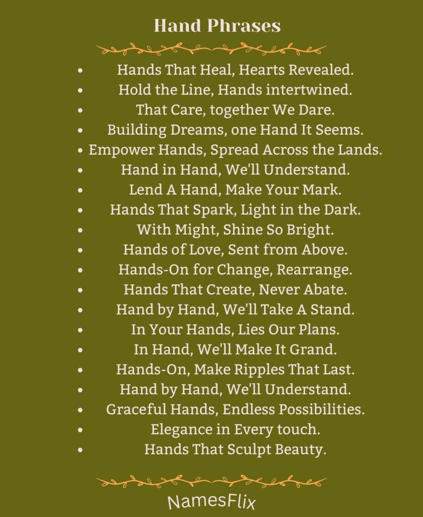 Hand Phrases