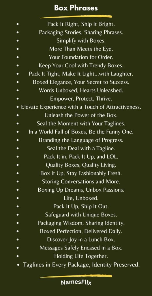 Box Phrases