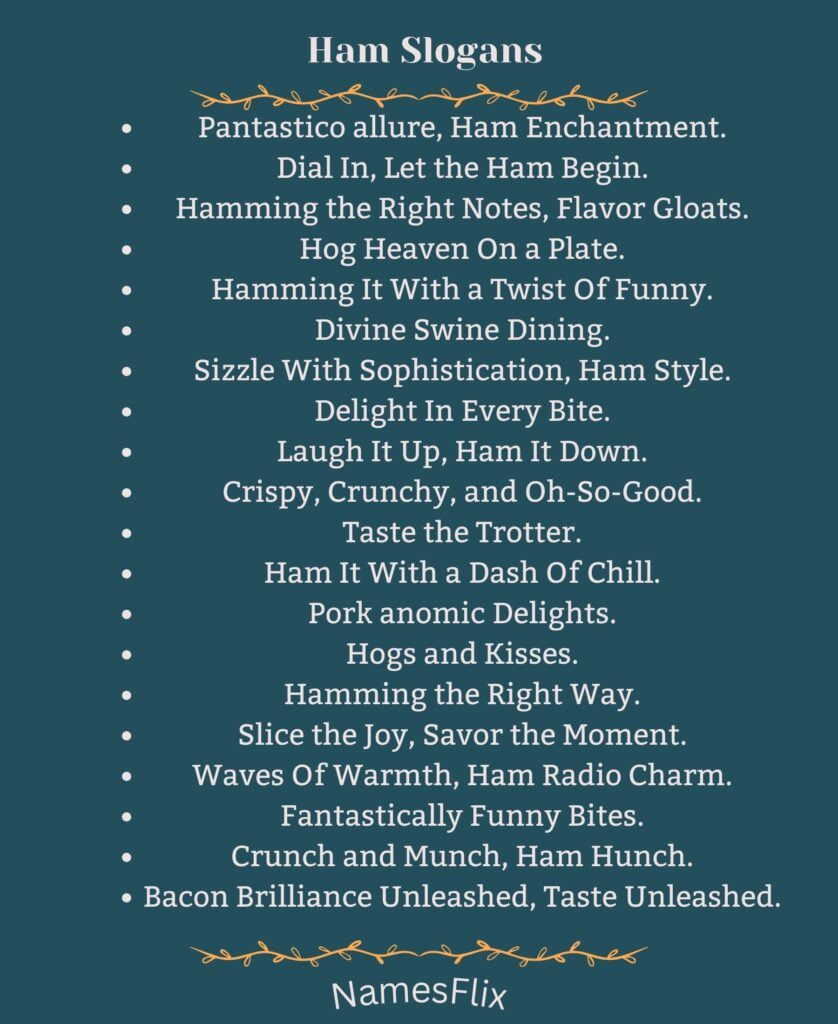 Ham Slogans