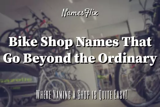 850+ Catchy Bike Shop Names Ideas That Go Beyond the Ordinary