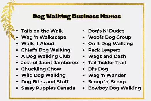 Dog Walking Business Names