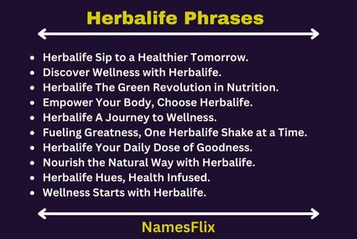 Herbalife Phrases