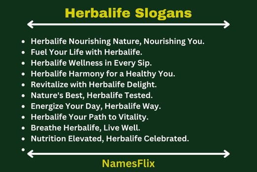 Herbalife Slogans