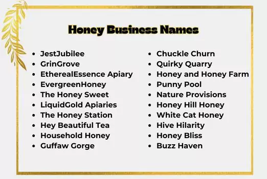 Honey Business Names