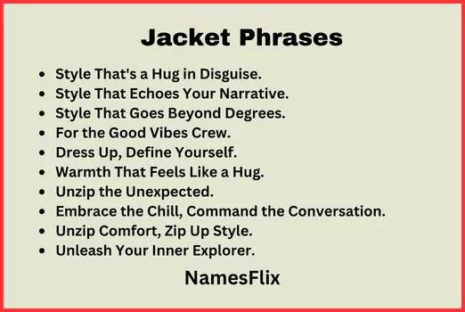 Jacket Phrases