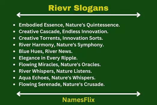 River Slogans