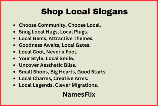 Shop Local Slogans
