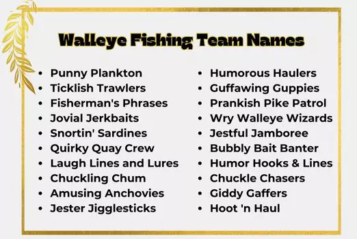 Walleye Fishing Team Names
