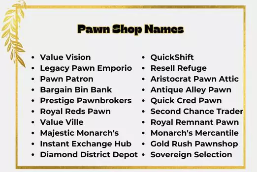 Pawn Shop Names